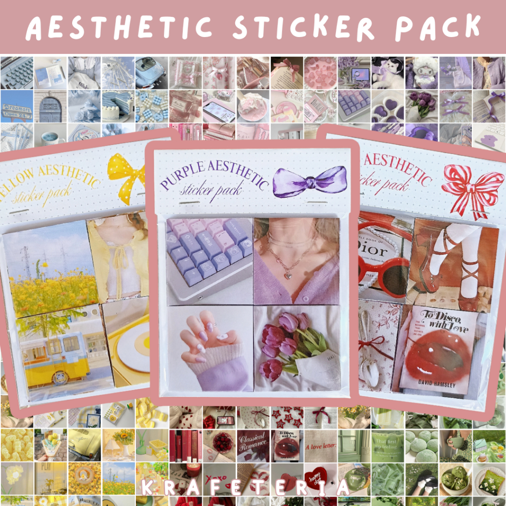 35 PCS Aesthetic Stickers for Journal Scrapbooking Sticker Pack ...