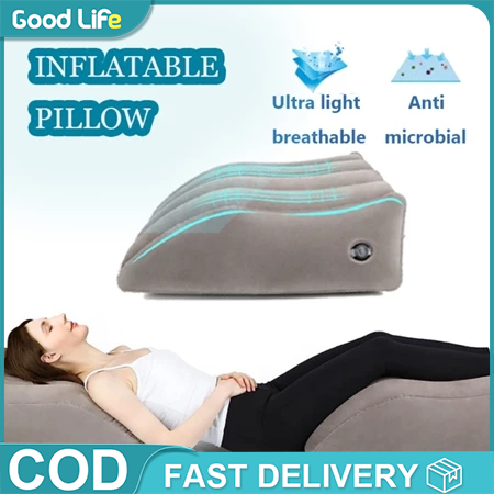 Inflatable Leg Elevation Pillow Foot Support Cushion Portable Wedge ...