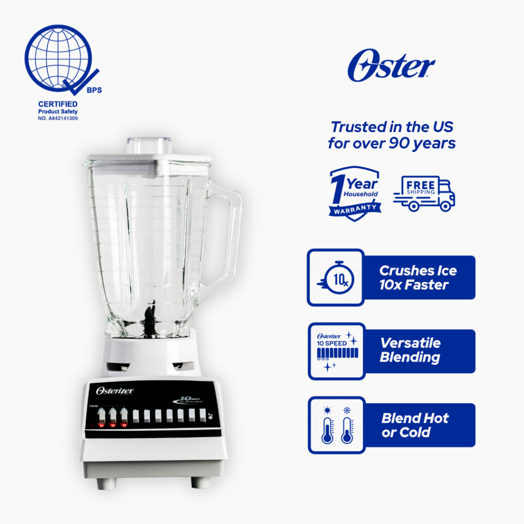 thumbnail image 2 of Licuadora Oster De Vidrio Genuine Oster Blender Blade And Jar Base Cap With Sealing Ring Aspas Para Licuadora Oster 2 of 10