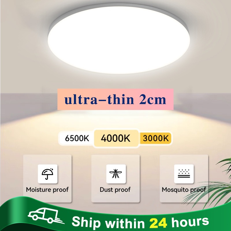 LED ceiling light Tricolor Mosquito proof waterproof dustproof balcony ...