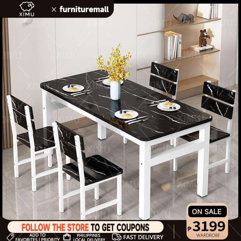 Small Apartment Dining Table And Chairs 1 Table 4 Chairs Dining Table ...