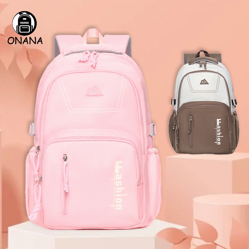 Waterproof Casual backpack High School ins College Schoolbag Fashion ...
