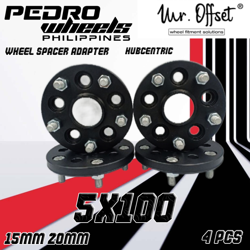 2) 25mm (1) Hubcentric Forged Adapters 5X100 To 5X114.3 56.1 CB