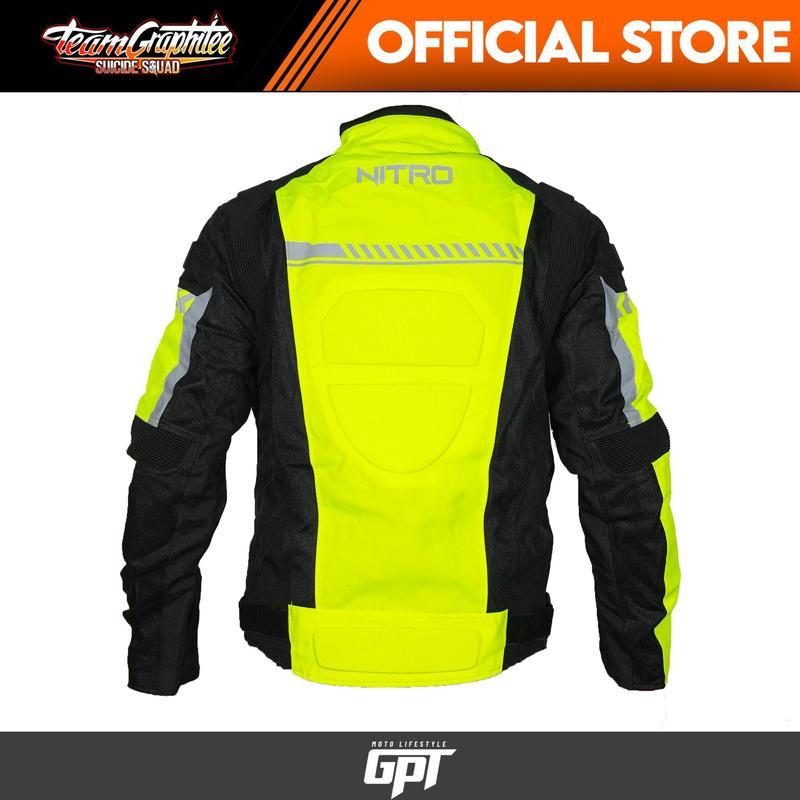 NITRO JK40 RIDING JACKET BLACK NEON | Shopee Philippines