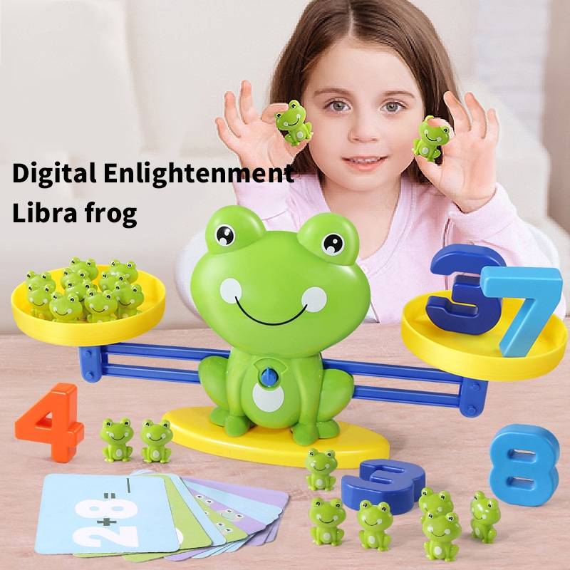 Frog Digital Balance Toy Math Thinking Training Scale Number Letter ...