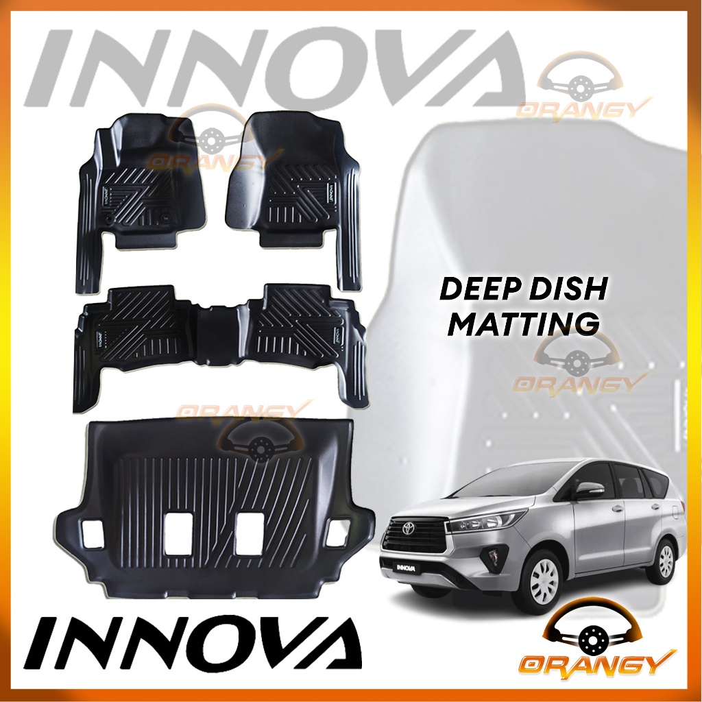 Toyota Innova 2016 to 2024 OEM 9D W/ EXTENSION Deep Dish Matting