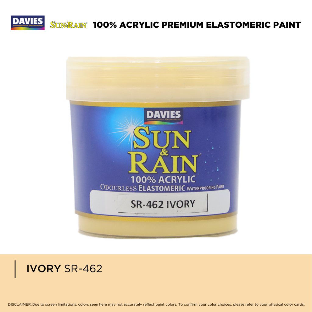 DAVIES Sun & Rain Color Pods Paint (250ml) Ivory | Shopee Philippines