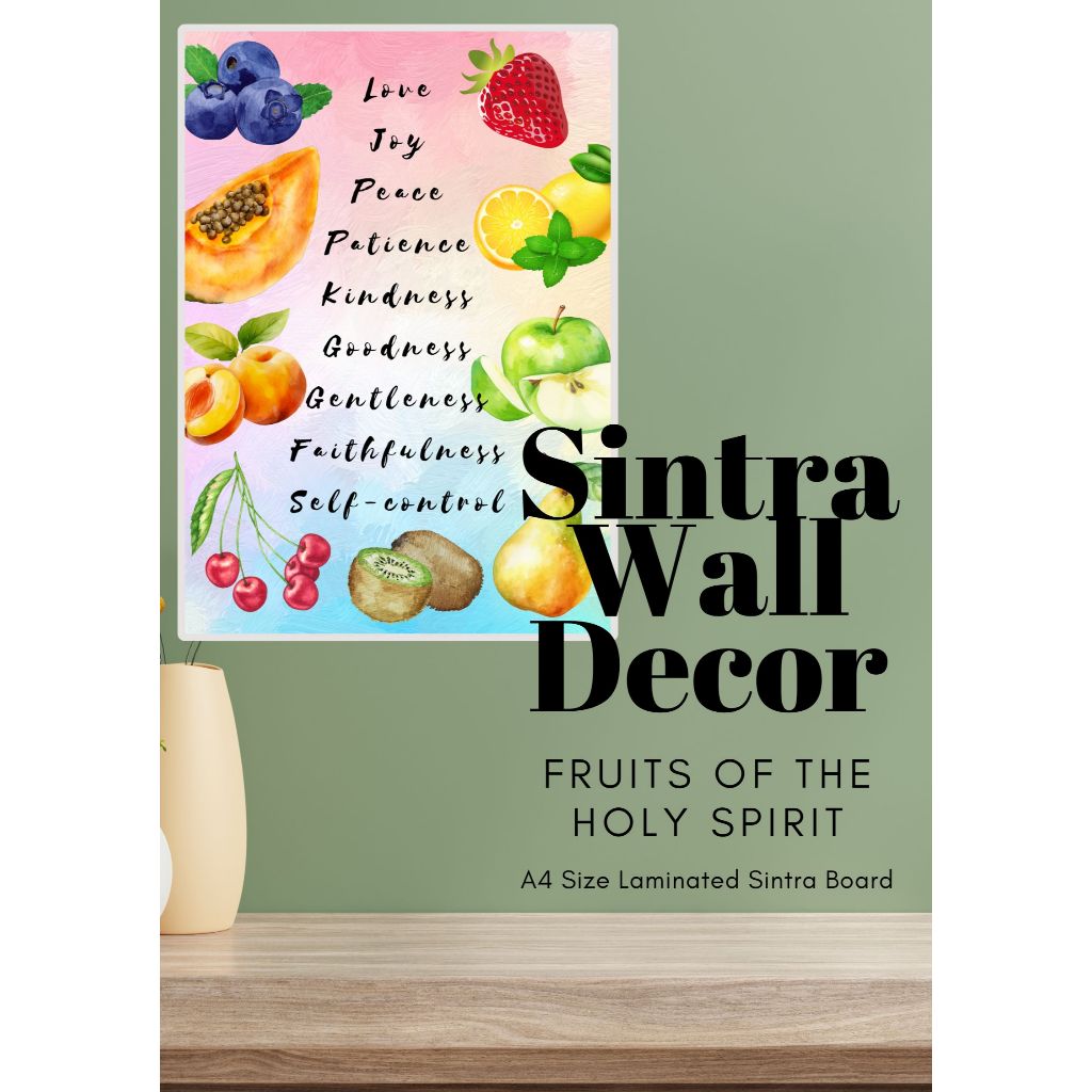 Sintra Wall Decor Fruit of the Holy Spirit A4 Shopee Philippines