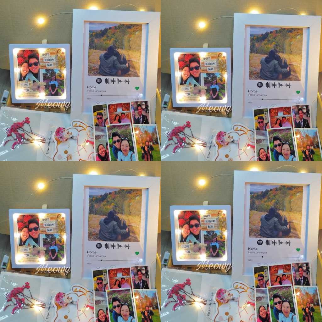 floating frame with spotify photo frame gift set | Shopee Philippines