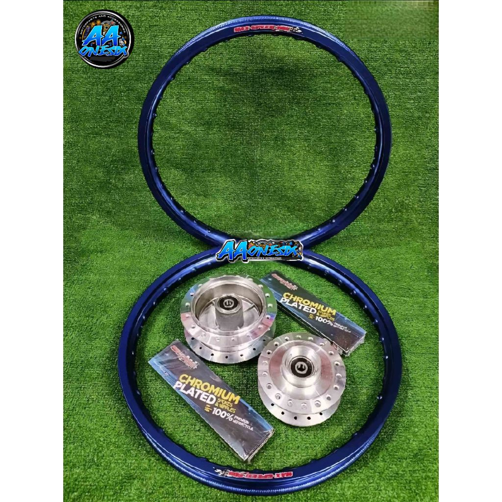 RIM SET HONDA WAVE 125 / WAVE 100 17s HUB SET - RIM SET - SPOKES SET ...