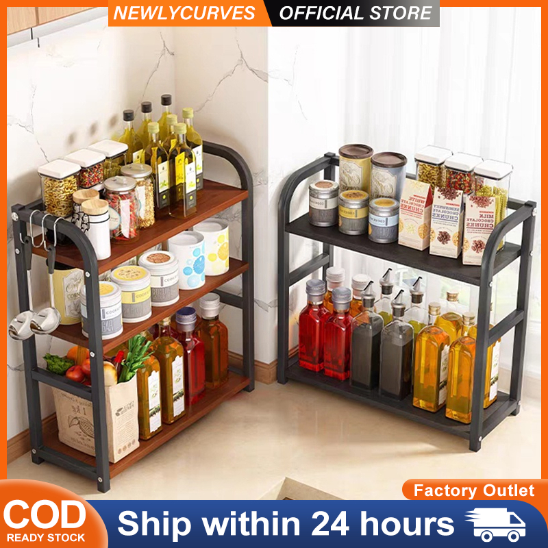 NEW - 2/3 Layer Kitchen Organizer Desktop Spice Rack Condiments ...
