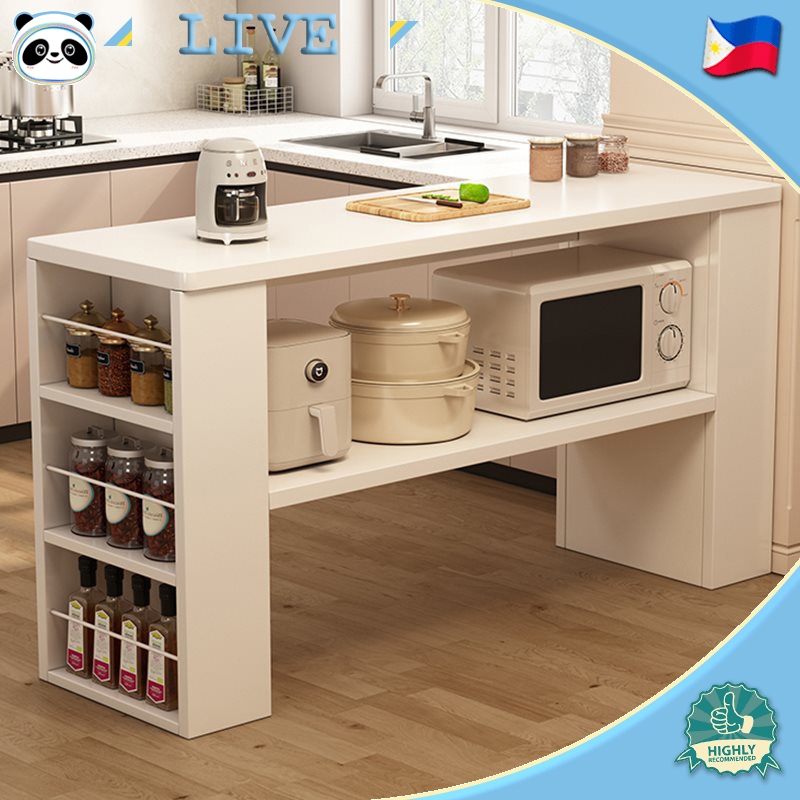 Kitchen cabinet long table bar table multifunctional dining side table ...