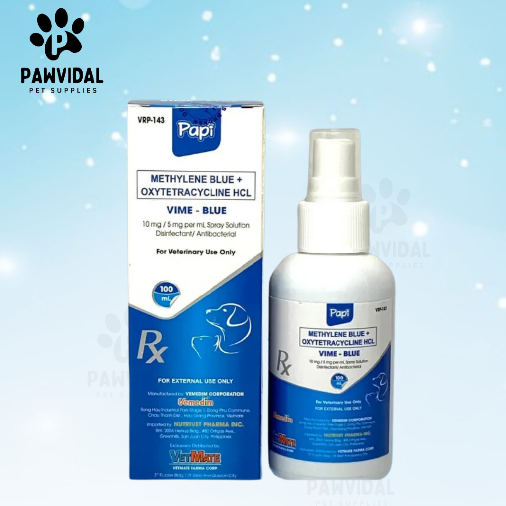 Papi Vime-Blue Skin Treatment Disinfectant Antibacterial Spray | Shopee ...