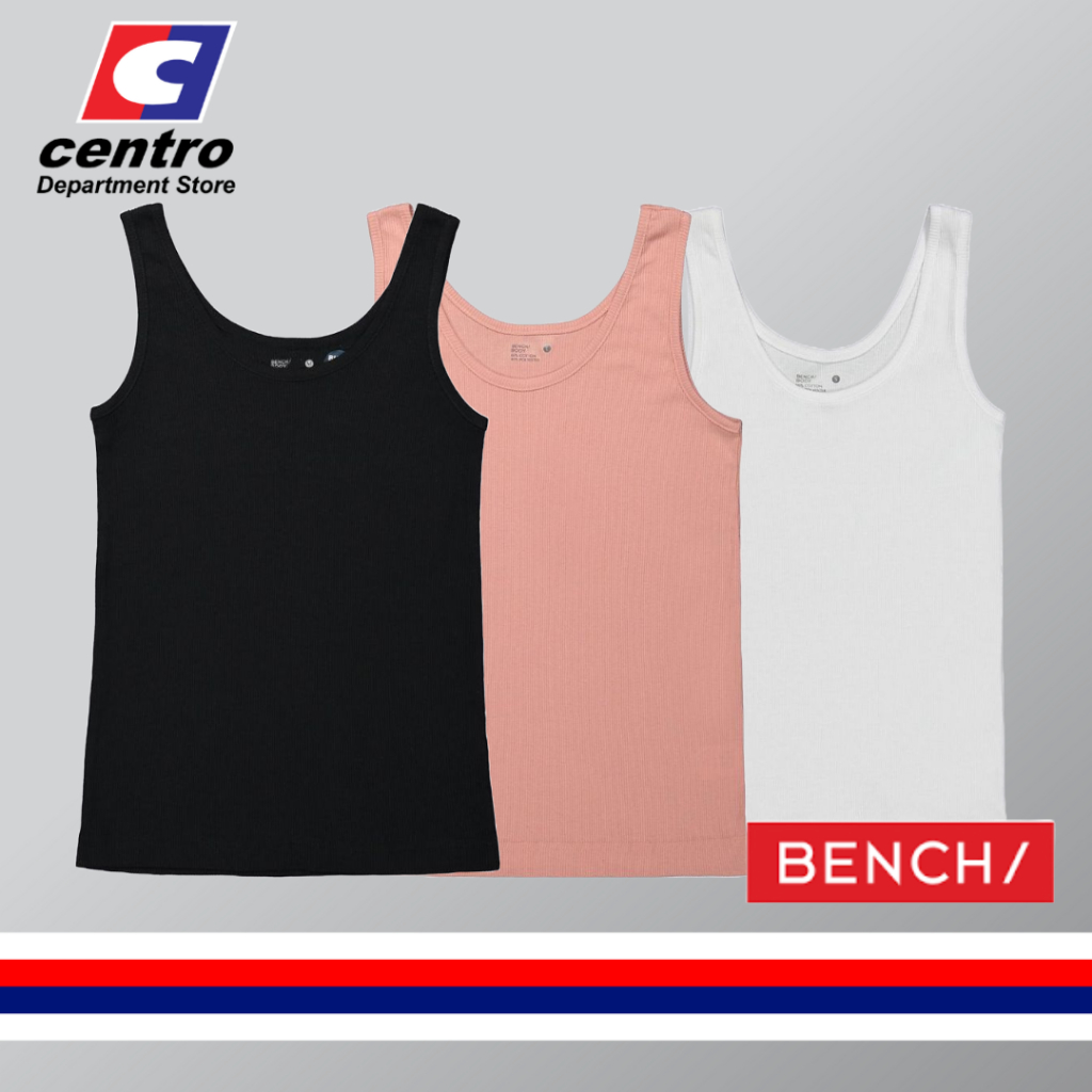 BENCH Women's Ribbed Tank Top Shirt | Shopee Philippines