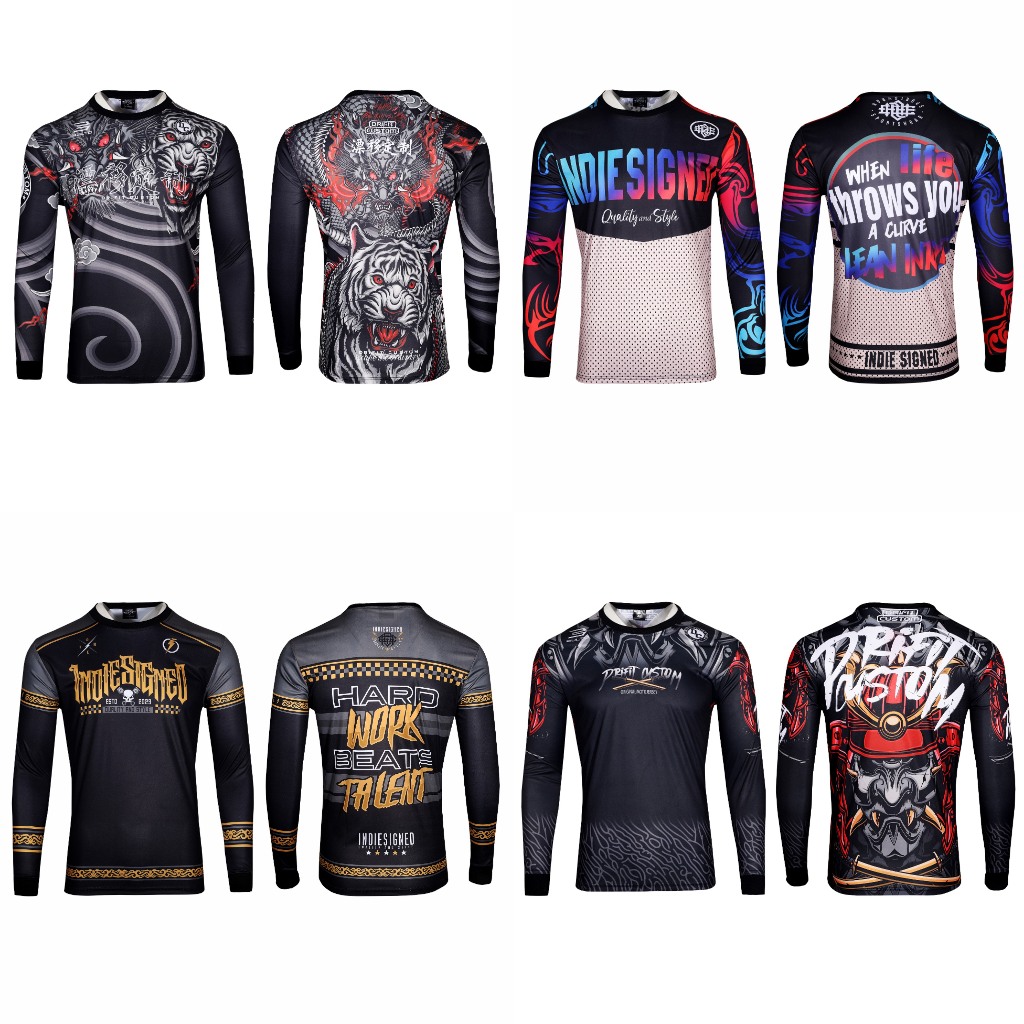 Motorcycle Jersey Long Sleeve Jersey Shirts for Men Motor Sublimation ...