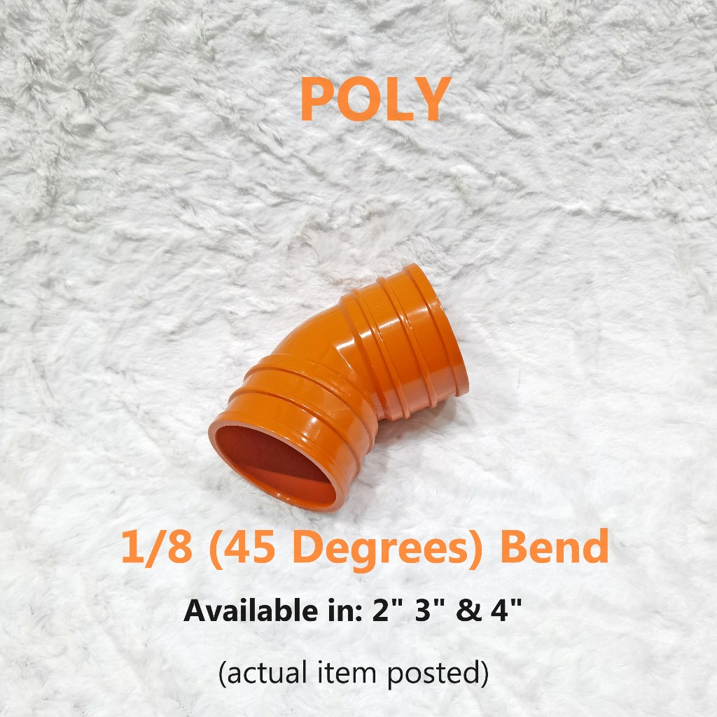POLY PVC Sanitary Fittings Orange Elbow 2