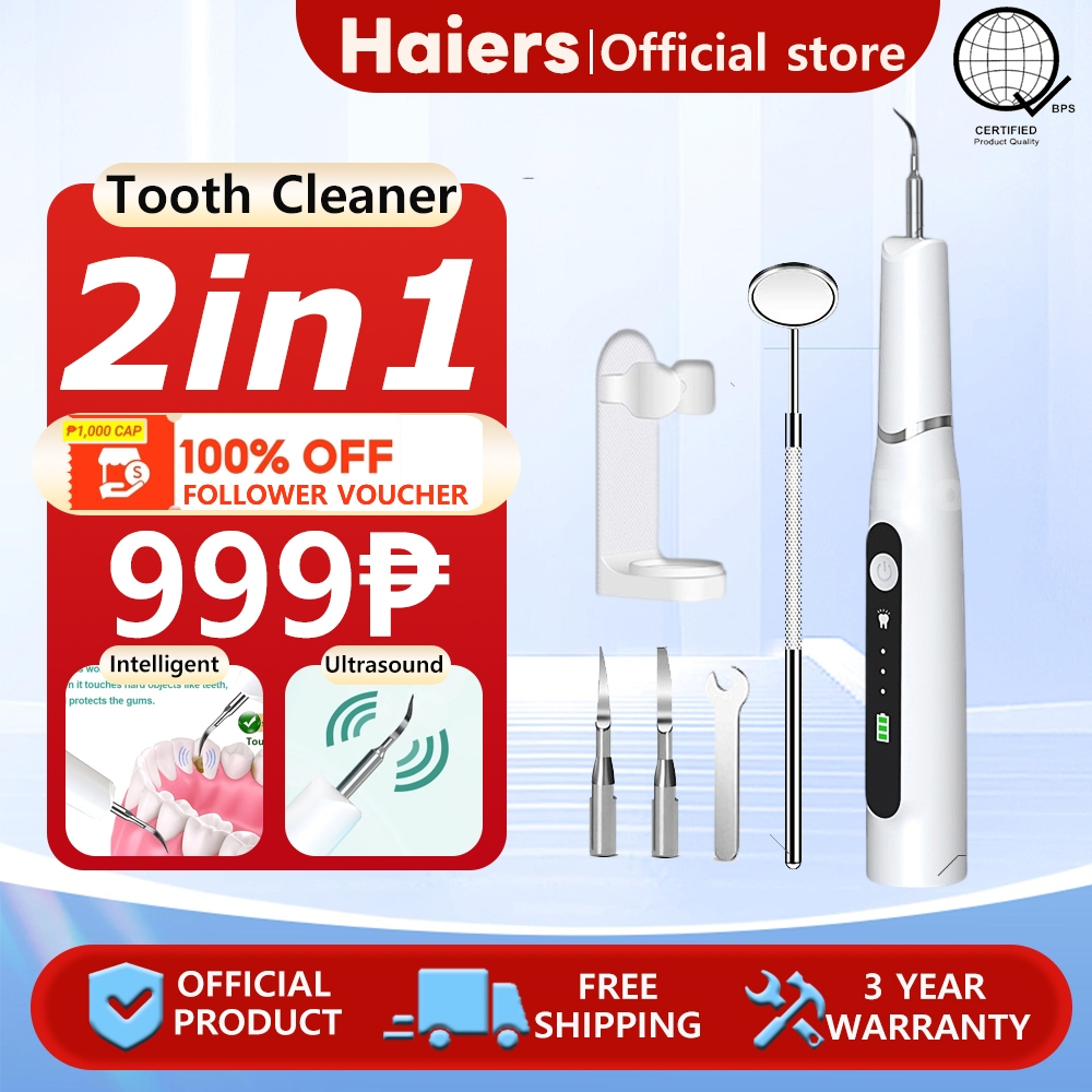 Haiers Tooth Cleaner Tartar Ultrasonic Tartar Remover Smart Ultrasonic ...