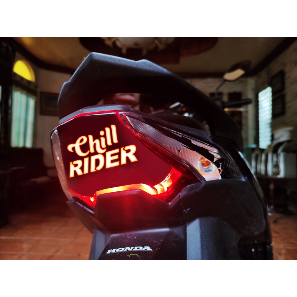 Honda Beat Fi 2023/2024 Model V3 Tail Light Decal Sticker Chill Rider ...