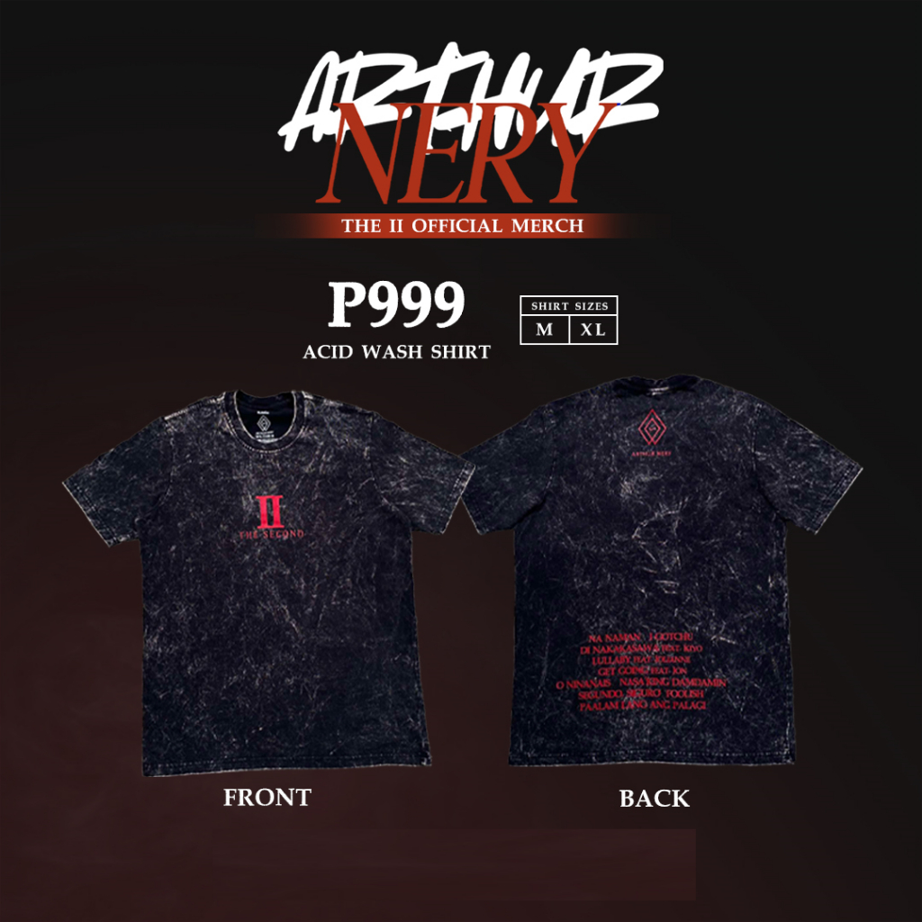Arthur Nery - The Second T-shirt Acid Wash Merch | Shopee Philippines