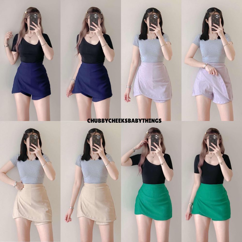 DOLPHIN WOMEN SKORT | OVERLAP PALDA SHORT TRENDY WOVEN SKORT FOR WOMEN ...