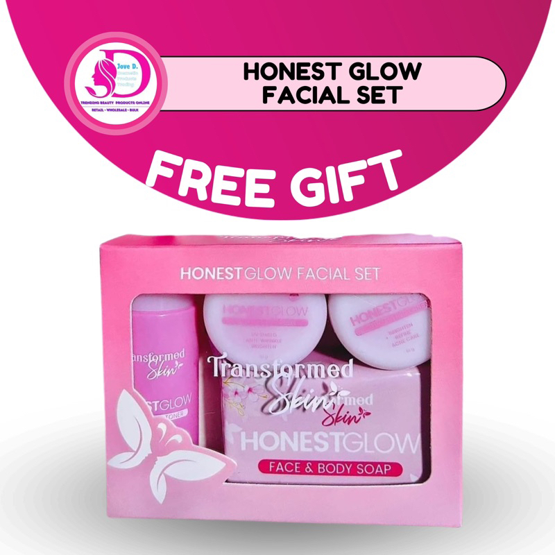 DSJ TRANSFORMED SKIN HONEST GLOW FACIAL SET FOR HYDRATED GLOWING SKIN ...
