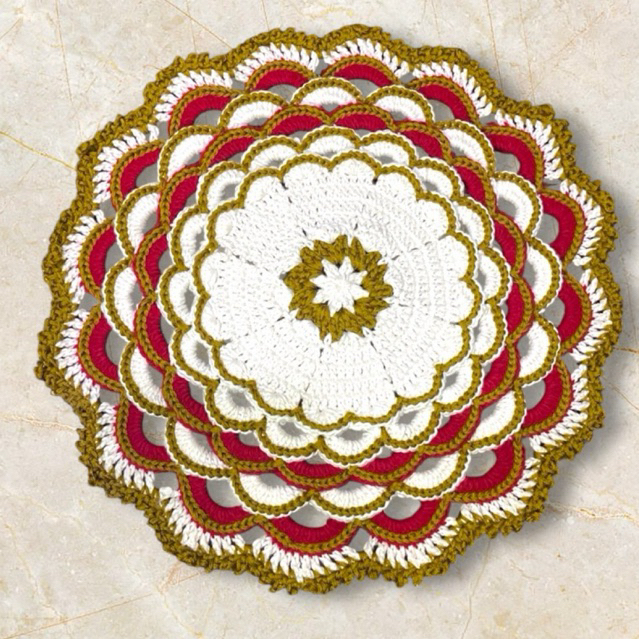 HANDMADE TABLE MAT YARN 31cm | Shopee Philippines