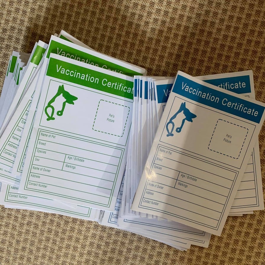 Pet Vaccination Card / Certificate | Shopee Philippines