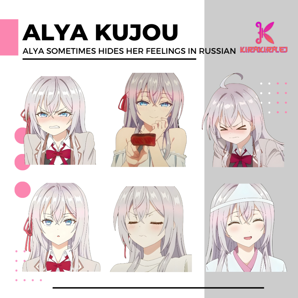 STICKER Alya Alisa Mikhailovna Kujou Alya Hides Her Feelings in Russion ...
