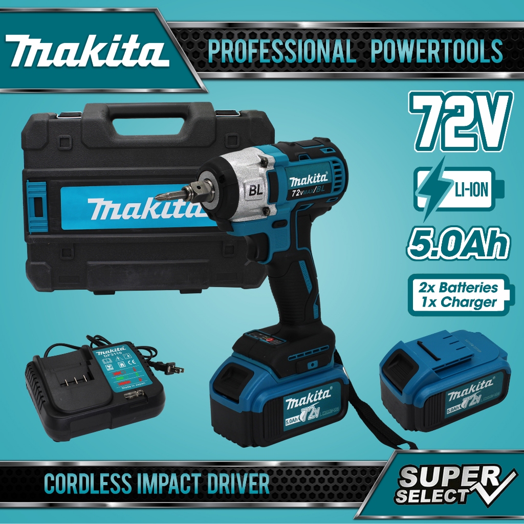 Makita 72V Cordless Impact Driver Li Ion