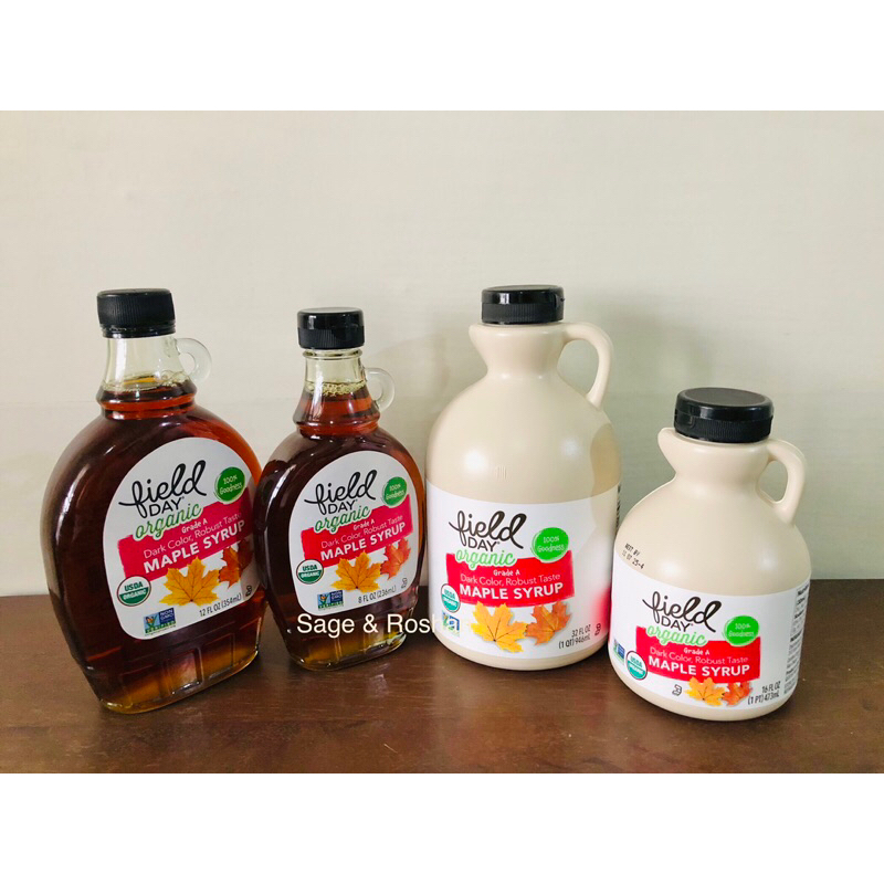 field Day organic Maple Syrup Dark Grade A | Shopee Philippines