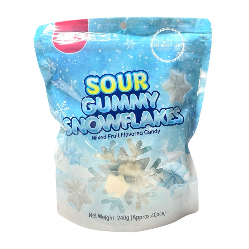 Amos SNOWFLAKES Sour Gummy Christmas Mixed Fruit Flavored Cand | Shopee ...