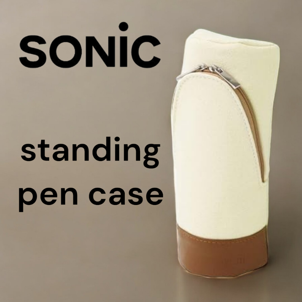 Sonic pen case Smasta Yuutrim standing pen case canvas ivory UT-4037-I ...