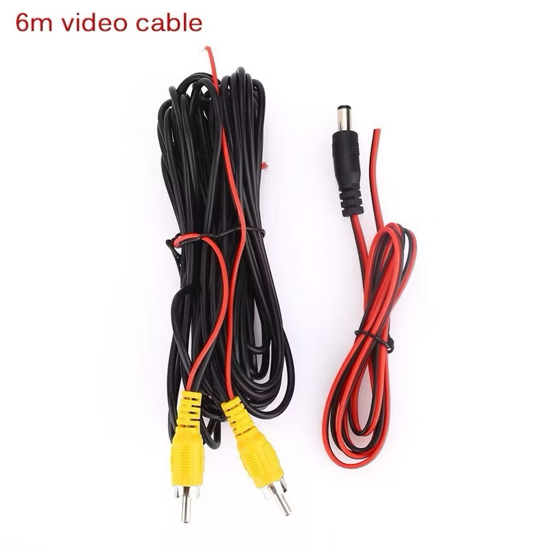 6M CAR REVERSE PARKING CAMERA VIDEO CABLE W/ TRIGGER WIRE INCLUDING ...