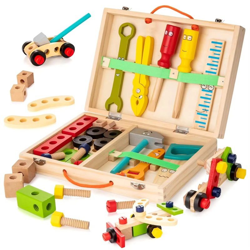Wooden carpenters tools pretend play toy Shopee Philippines