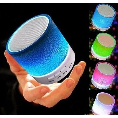 Mini Bluetooth LED Speaker With Changing LED Lights Support USB / TF ...