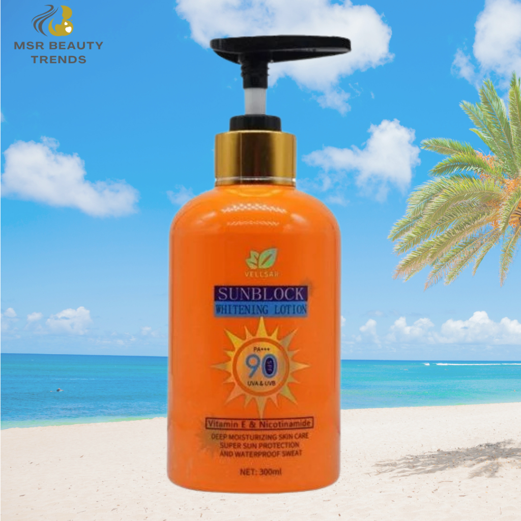 ORIGINAL Sunblock Whitening Lotion with SPF 90 for Sun Protection and ...