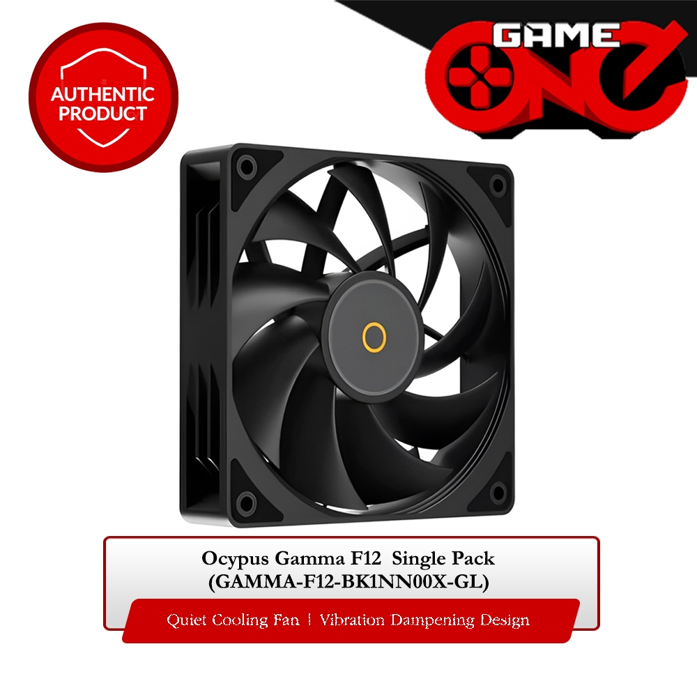 Ocypus Gamma F12 Single Pack Cooling Fan (GAMMA-F12-BK1NN00X-GL) [Black ...