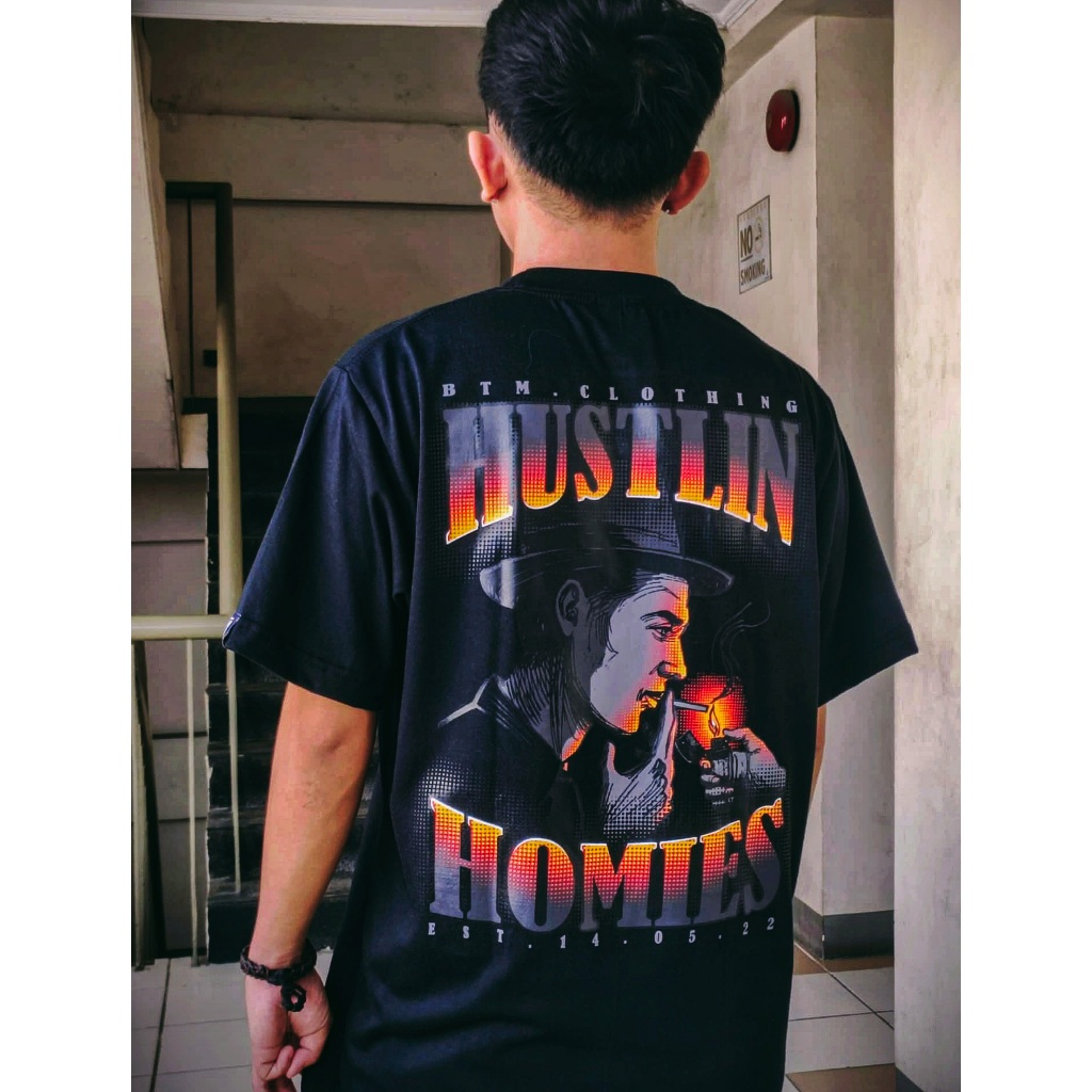Hustlin Homies tee Men's Streetwear T-Shirt Roundneck - HIGH QUALITY ...