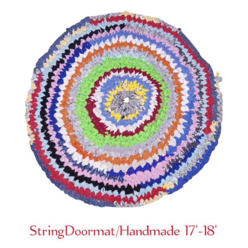 String Doormat Rugs/ Handmade Basahan (ROUND) 17'-18' inches Assorted ...