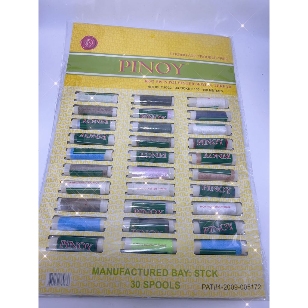 PINOY Ass colour And Black/whit colour Sinulid thread 30 pieces for1 ...