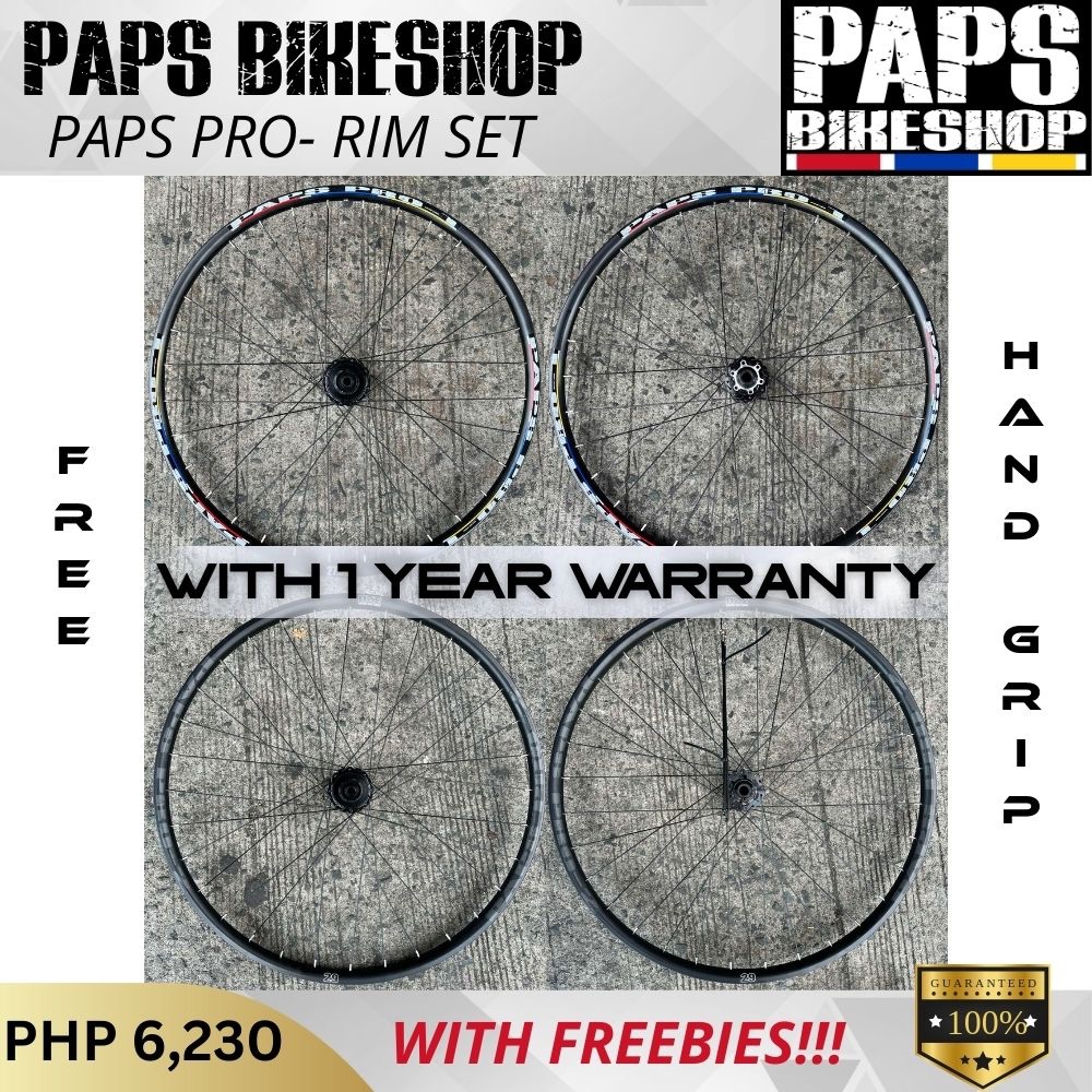 PAPS PRO- 2 HUBS ASSEMBLED RIM SET | Shopee Philippines