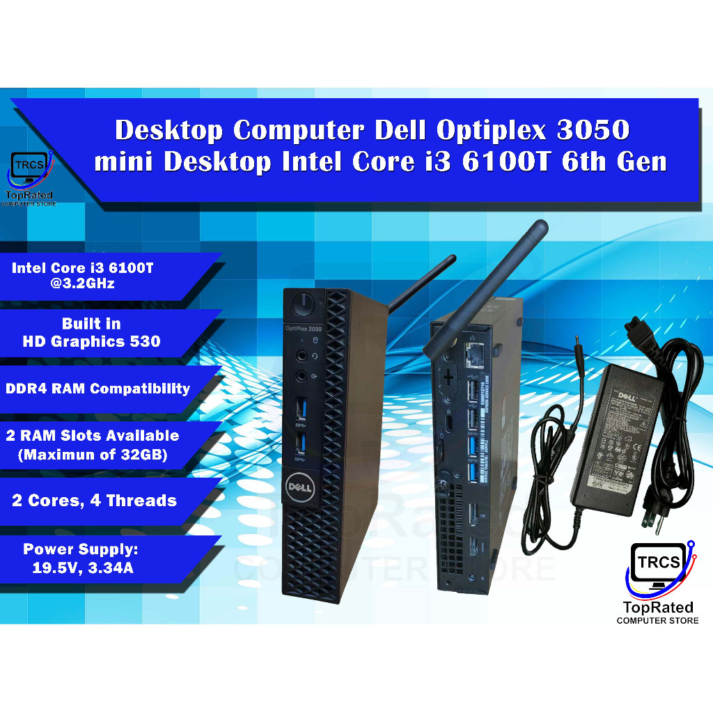 [SECONDHAND] Desktop Computer Dell Optiplex 3050 mini i3 6th Gen ...