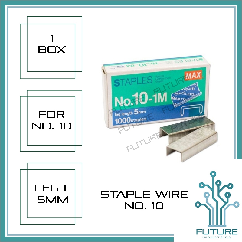 Max Staple Wire For No. 10 Max Brand No.10-1M #10 For Small Staplers ...