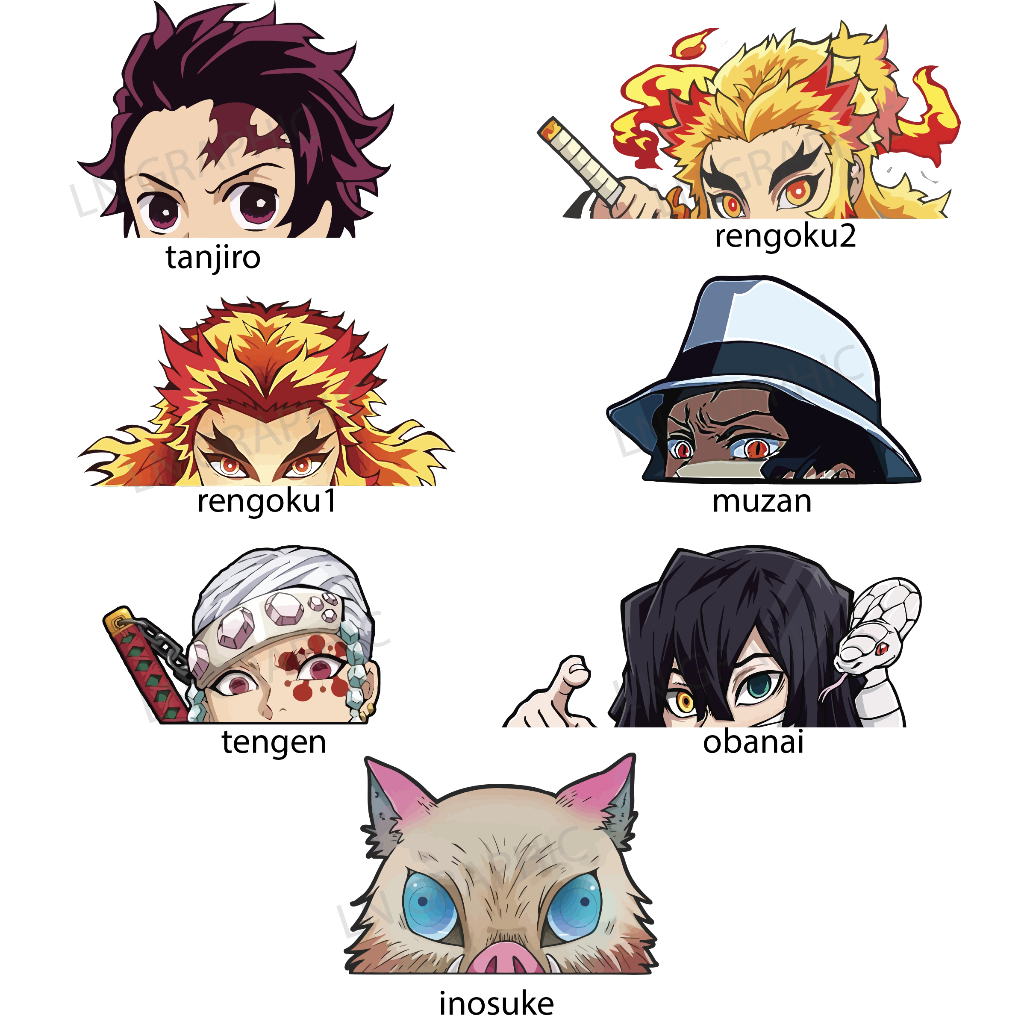 Cars Back Window Decals Sticker Waterproof, Weatherproof (Anime Demon ...