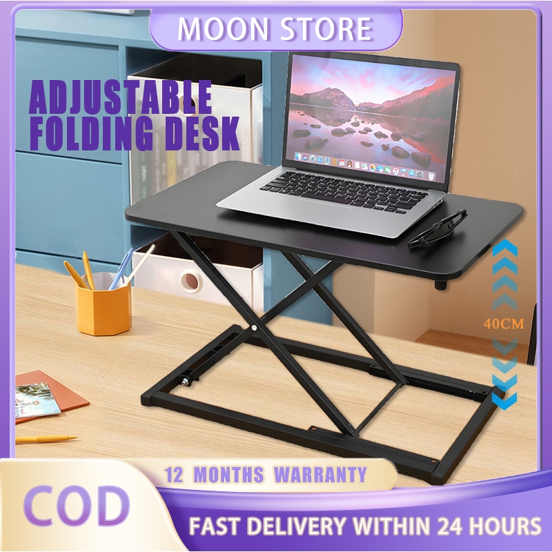 Adjustable Sitting Standing Convertible Desk Workstation Riser Waist ...