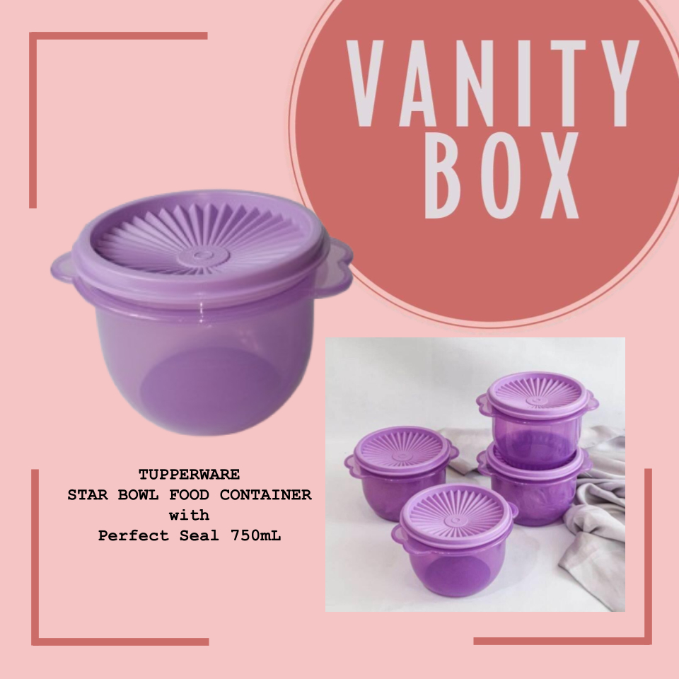 TUPPERWARE STAR BOWL FOOD CONTAINER with Perfect Seal 750mL | Shopee ...