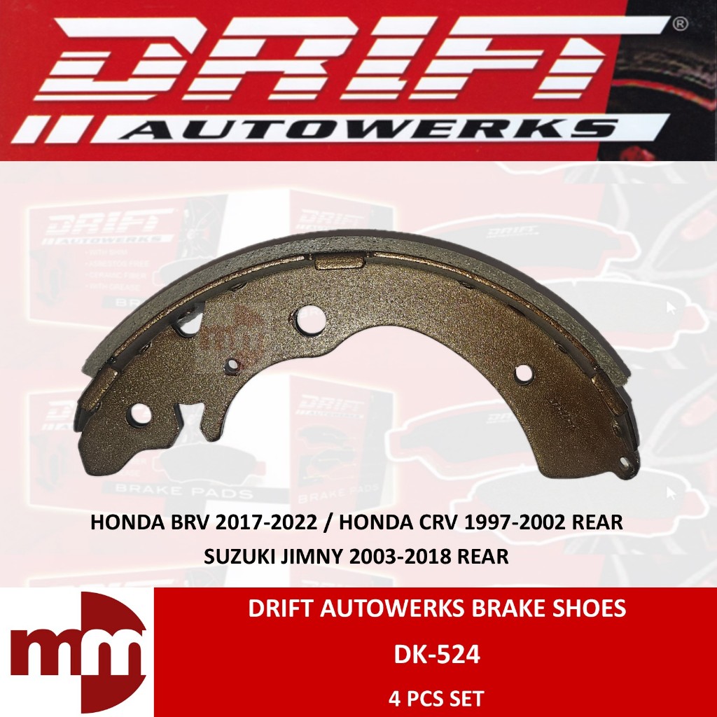 DRIFT AUTOWERKS Brake Shoe for HONDA BRV 2017-2022 / CRV 1997-2002 ...