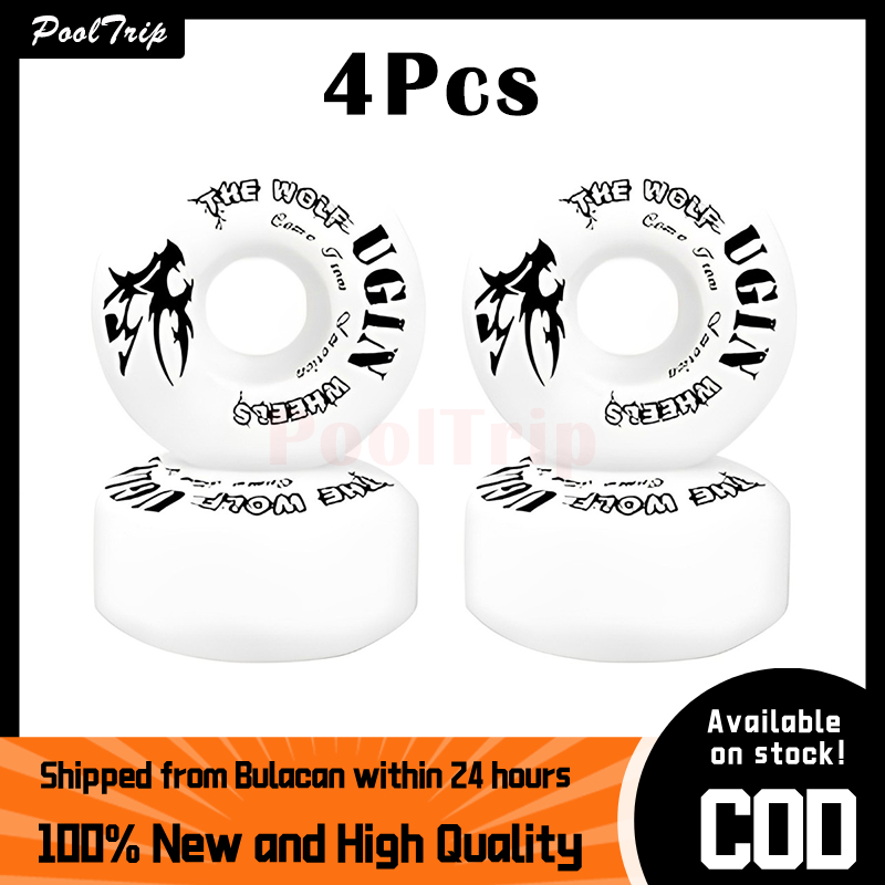 Roues de Skateboard Longboard - SURENHAP - 52mm - PU Haute Résilience - Blanc - Mixte - Achat