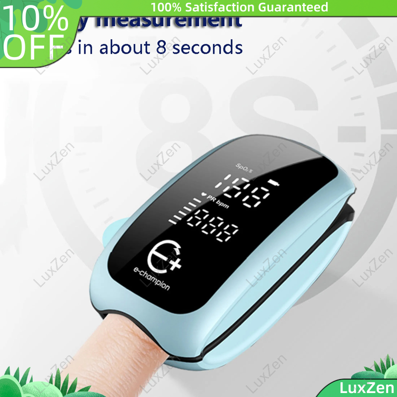 LuxZen Pulse Oximeter Finger Monitor Rechargeable For Kids With Heart ...