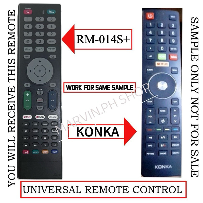 Ready to use Remote Control for KONKA Universal Smart tv Remote Na ...